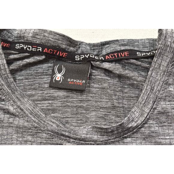 Spyder Active Mens Gray T-Shirt Crew Neck Athletic T-Shirt Size M - Picture 8 of 8